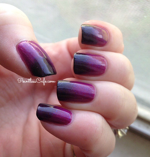 Extend-A-Mani: Gradient Nails with Added Holo Palms | Pointless Cafe