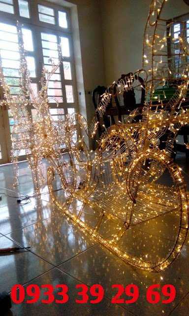 bán tuần lộc thép quấn led trang trí noel 0933392969 - 7