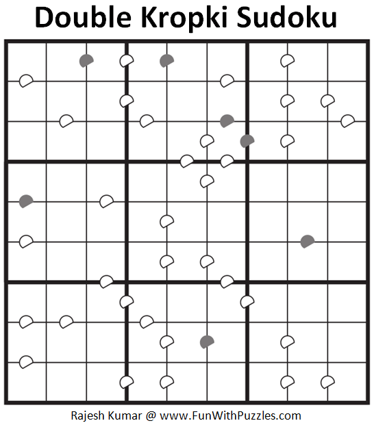 Double Kropki Sudoku (Fun With Sudoku #309)