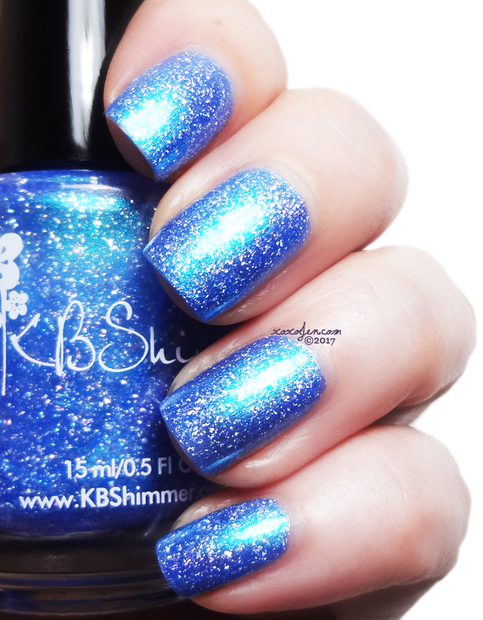 xoxoJen's swatch of KBShimmer We Make Your Dreams Come Blue