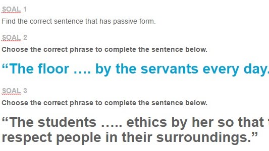 Contoh Soal Active And Passive Voice Contoh Soal Terbaru Contoh Soal Active And Passive Voice Contoh Soal Terbaru