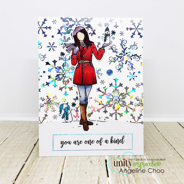 ScrappyScrappy: July Blog Hop with Unity Stamp - Gina K foil-mates blizzard background #scrappyscrappy #unitystampco #tyoutube #quicktipvideo #card #cardmaking #craft #crafting #christmas #christmascard #ginakdesigns #thermoweb #foilmates #decofoil #heidiswapp #miniminc #copicmarkers