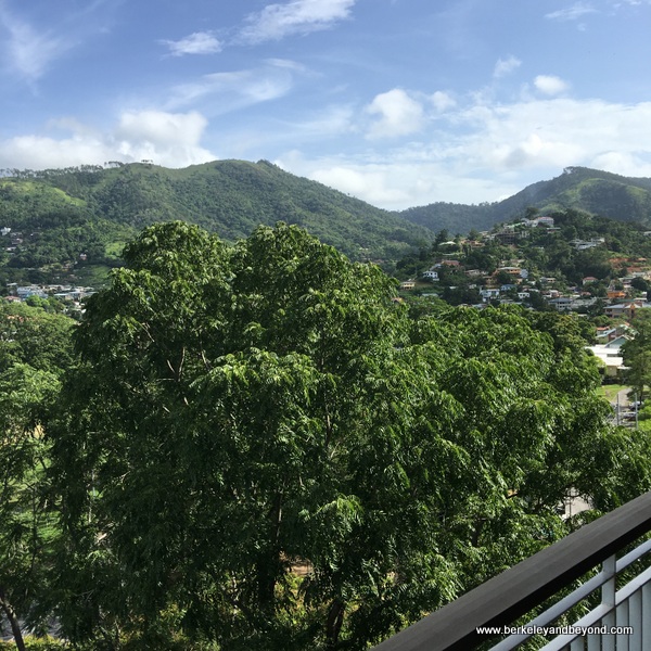view from guest room balcony at the Hilton Trinidad in Trinidad view from guest room balcony at the Hilton Trinidad in Trinidad