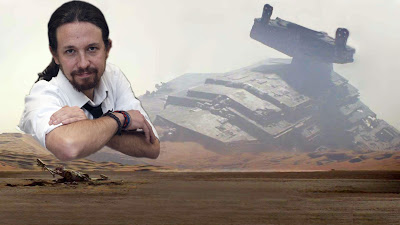 Fotomontaje Podemos / Star Wars. Episodio VII