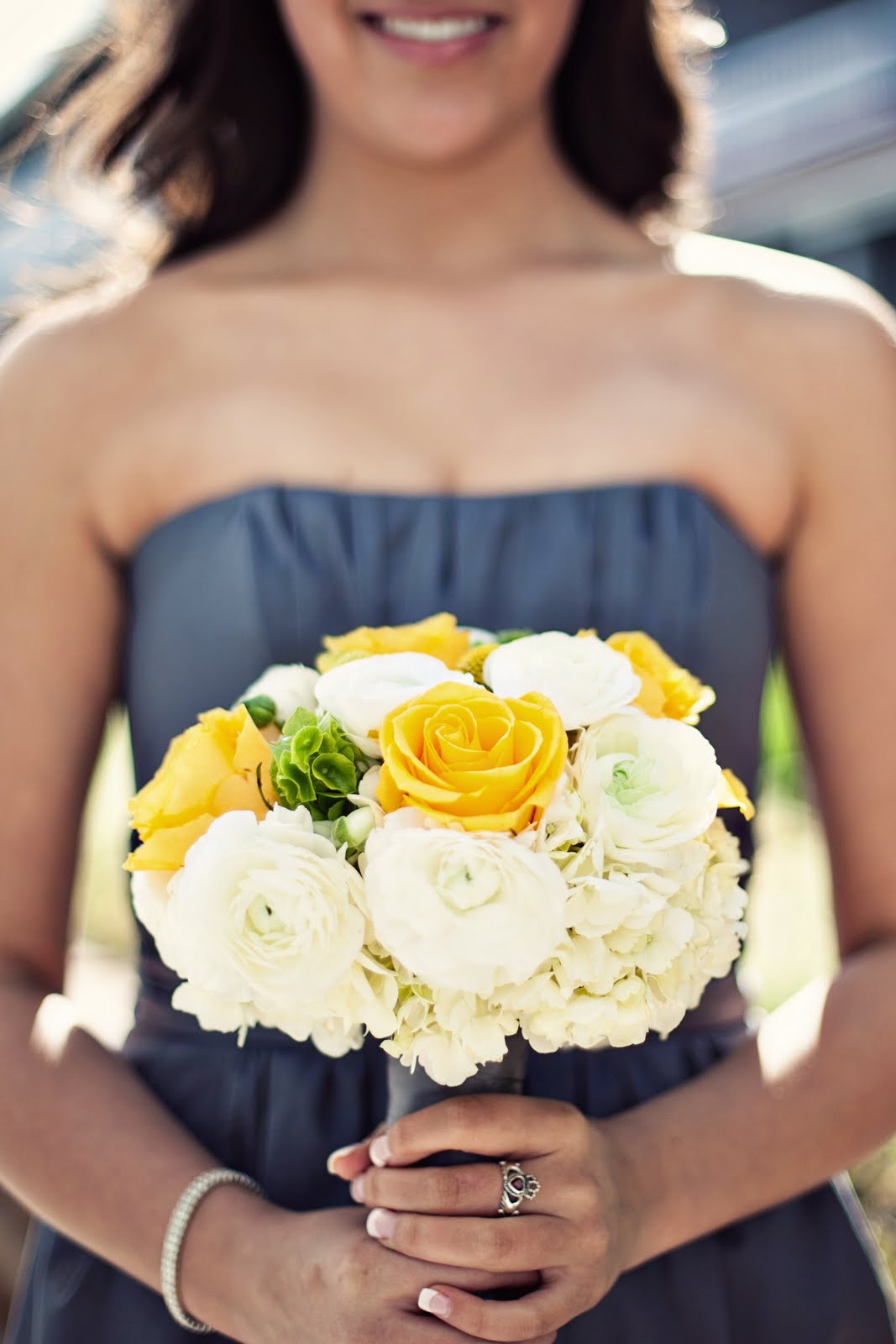 Heavenly Blooms Yellow and Grey Modern Beach Wedding with Rustic and