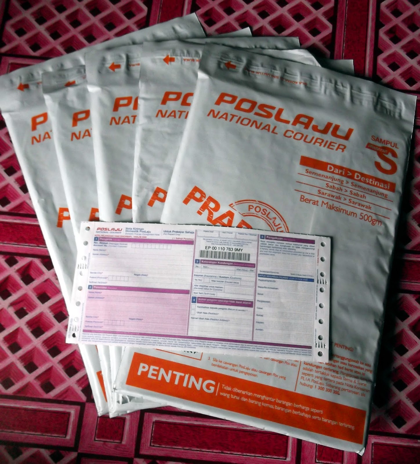 Sampul Surat Pos Laju Terbaru - Letter Website