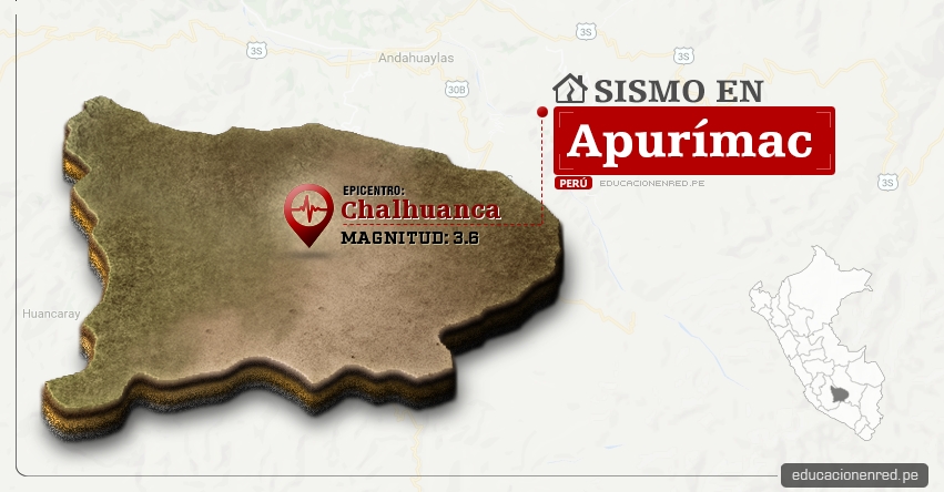 Temblor en Apurímac de 3.6 Grados (Hoy Martes 16 Mayo 2017) Sismo EPICENTRO Chalhuanca - Aymaraes - IGP - www.igp.gob.pe Temblor en Apurímac de 3.6 Grados (Hoy Martes 16 Mayo 2017) Sismo EPICENTRO Chalhuanca - Aymaraes - IGP - www.igp.gob.pe