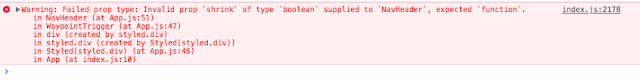 Reactjs Proptype error Proptype error