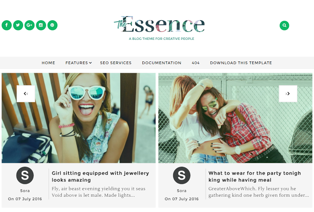 The Essence The Essence blogger theme
