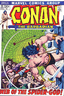 Conan the Barbarian v1 #13 marvel comic book cover art by Barry Windsor Smith