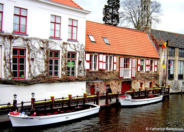 Capture the Colour Red - Bruges Canal