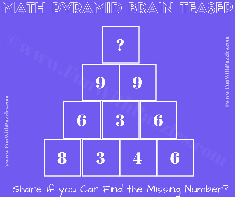 Maths Riddle and Puzzle for High School Students