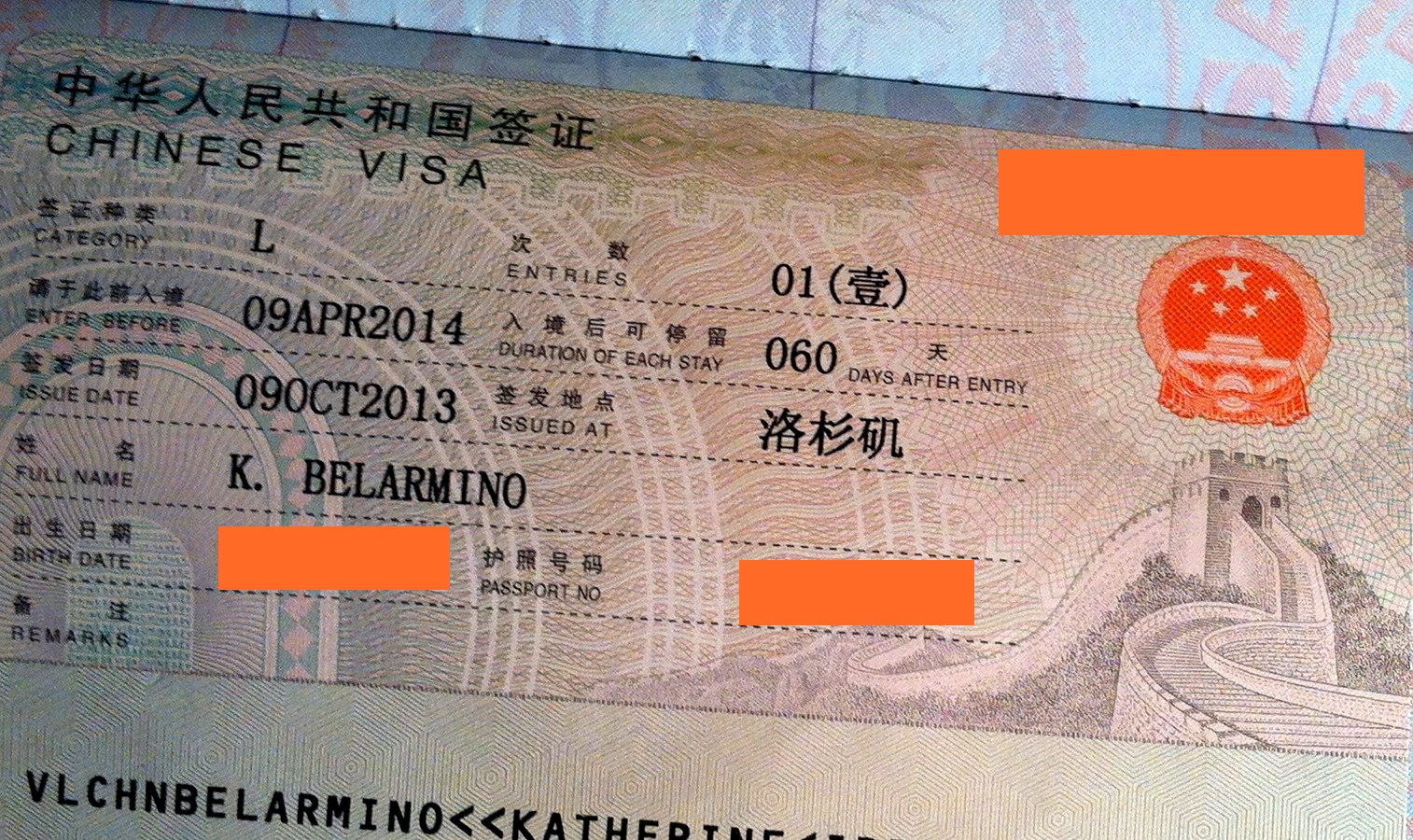 Tourist visa. China visa. Китайская виза. Виза в Китай. Фото на визу в Китай.