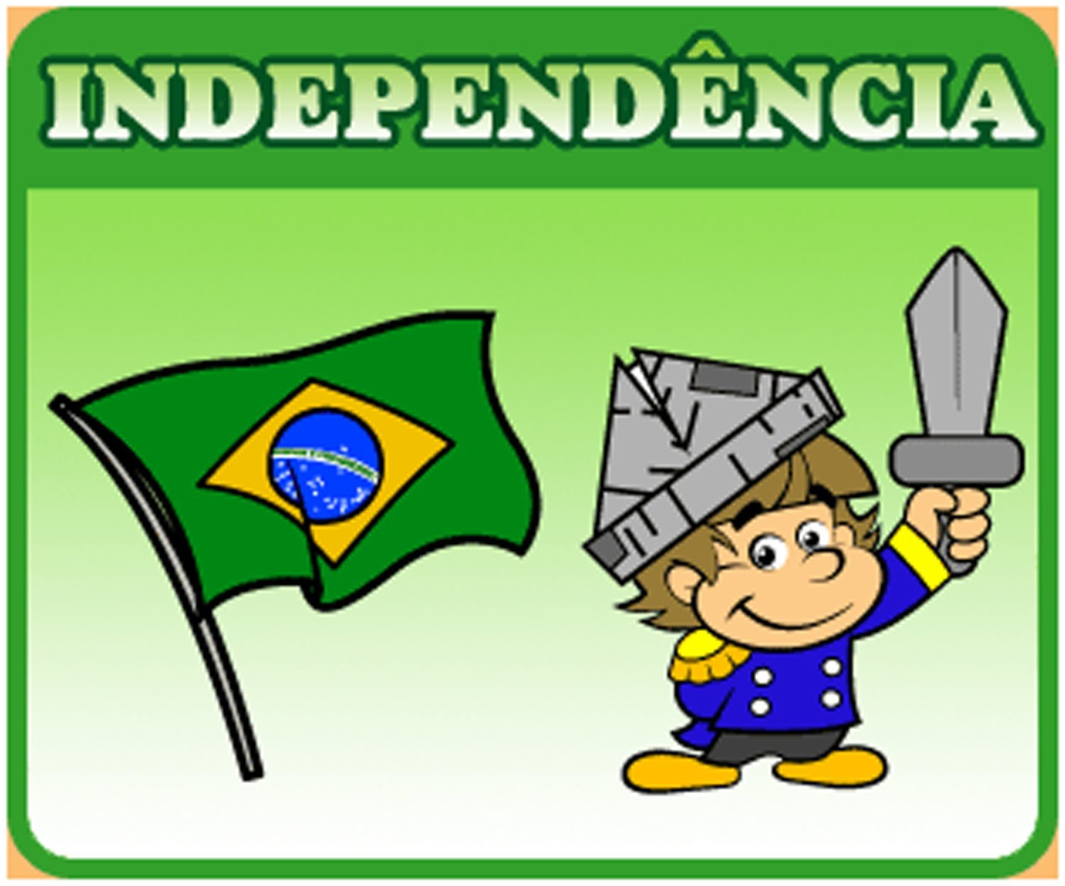 Desenho Da Independência Do Brasil Colorido - BRAINCP