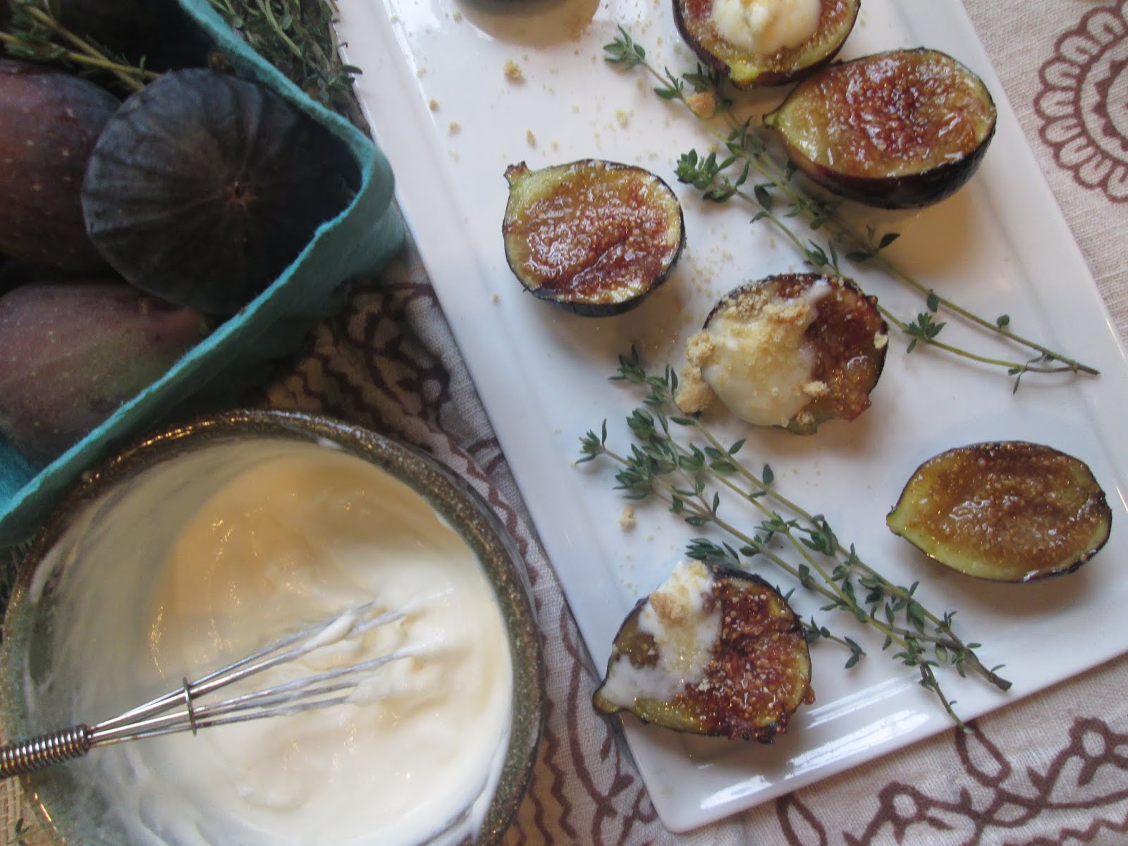 Stirring the Pot Eric Ripert's Grilled Figs with HoneyMascarpone Cream