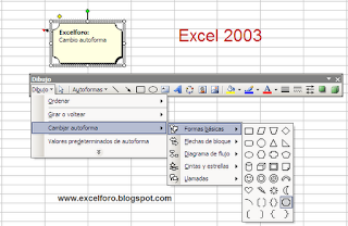Cambiar forma de un comentario en Excel 2010.