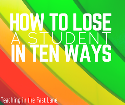 Relationships are everything, but there are many ways to go wrong too. Here is a list of how to lose a student's attention in ten ways. 