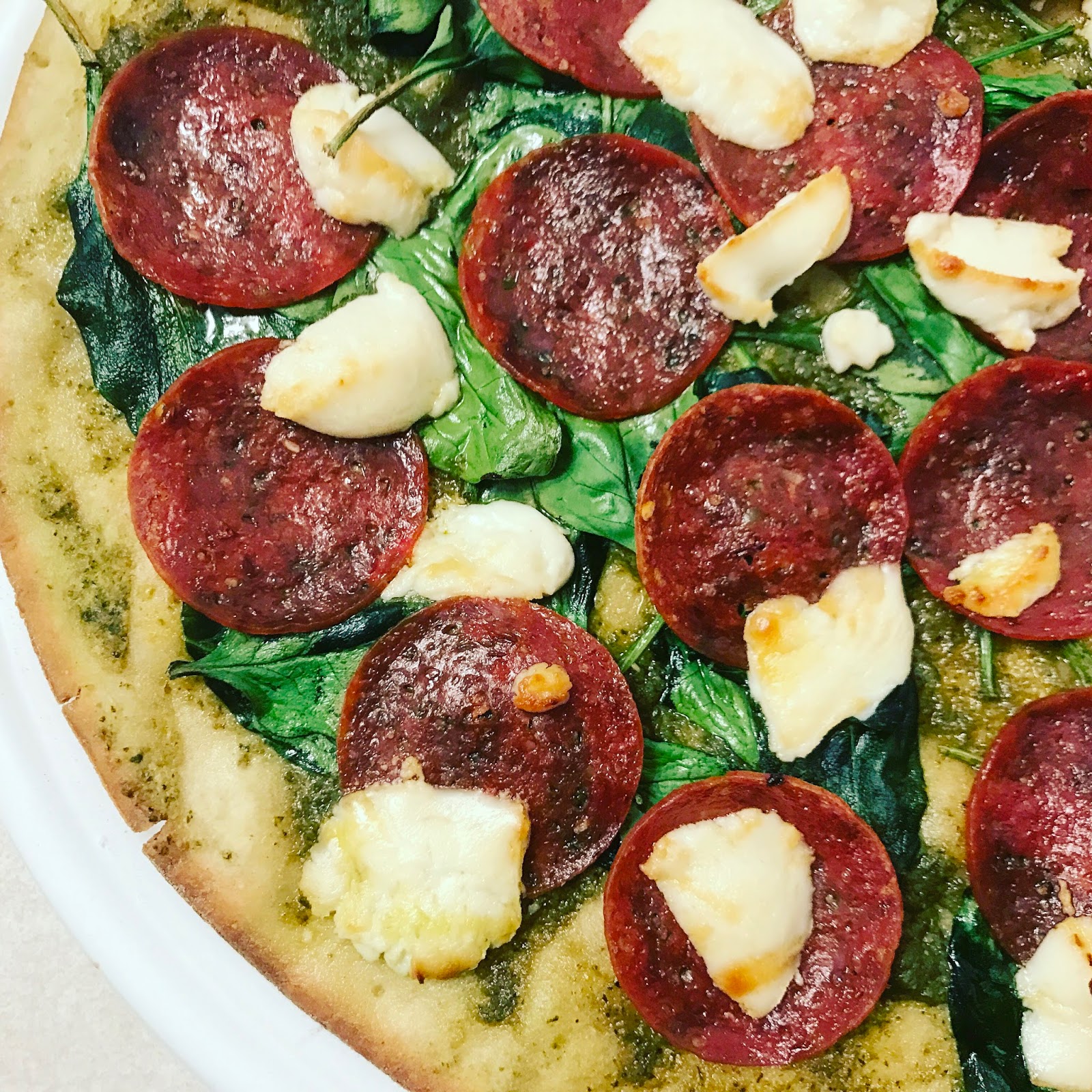 Ponderings on my Wanderings Gluten Free Pepperoni Goat Cheese