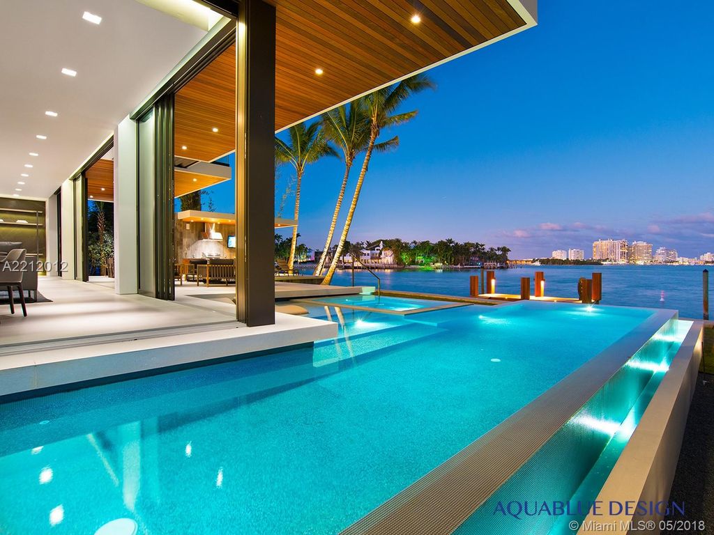 10,000 Square Foot Newly Built Contemporary Home In Miami Beach, FL