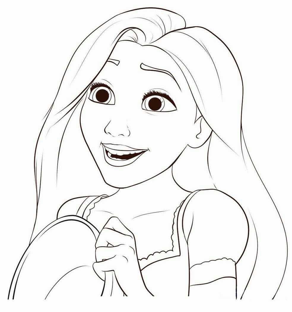 tangled coloring pages rapunzel pictures - photo #35