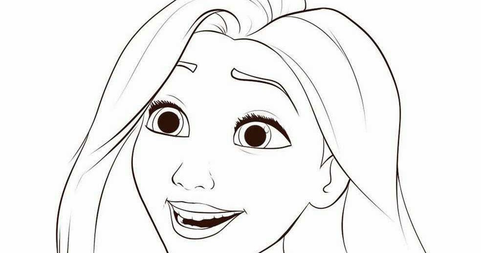 Coloring Rapunzel Black And White Rapunzel Tangled Coloring Pages Coloring Pages For Kids