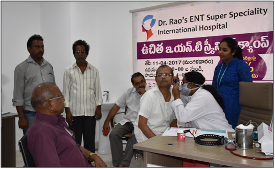 Dr. Rao’s organized “Free ENT Screening Checkup” campaign at Kukatpally & Punjagutta in Hyderabad Dr. Rao’s organized “Free ENT Screening Checkup” campaign at Kukatpally & Punjagutta in Hyderabad