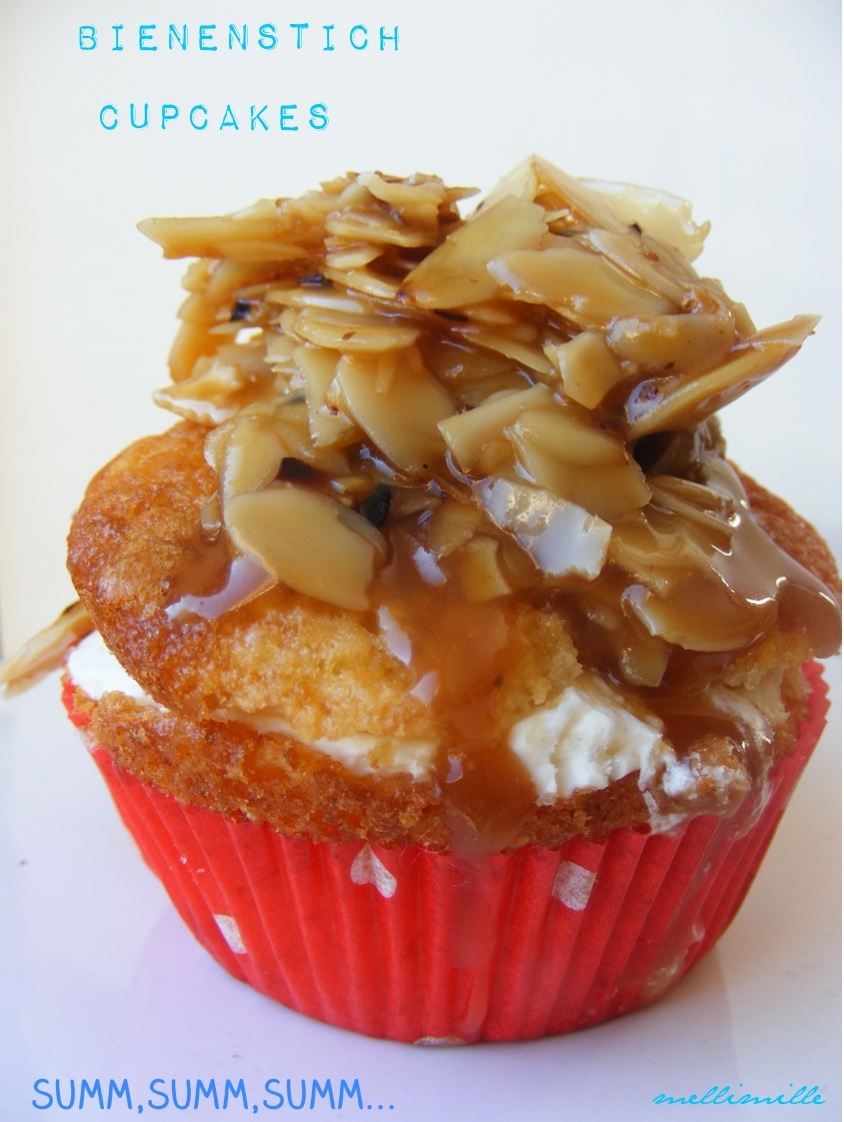 mellimille: Summ,Summ,Summ,Bienchen summ herum: Bienenstich-Cupcakes mellimille: Summ,Summ,Summ,Bienchen summ herum: Bienenstich-Cupcakes