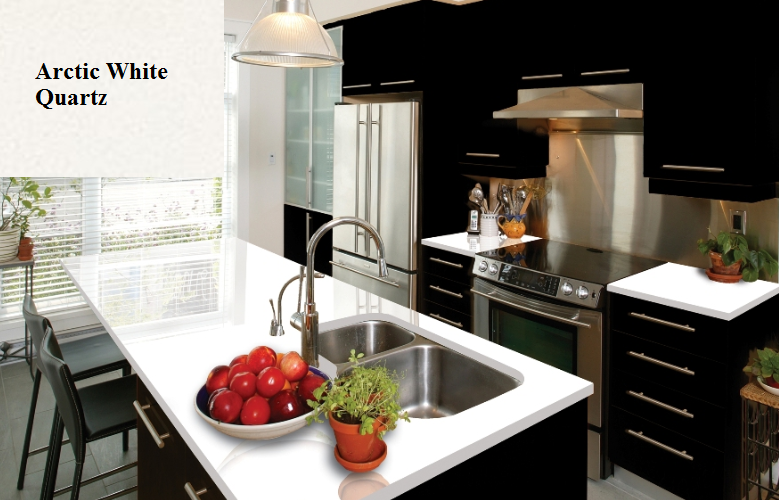 Kitchen Countertops Deep Discount MSI Arctic White Quartz