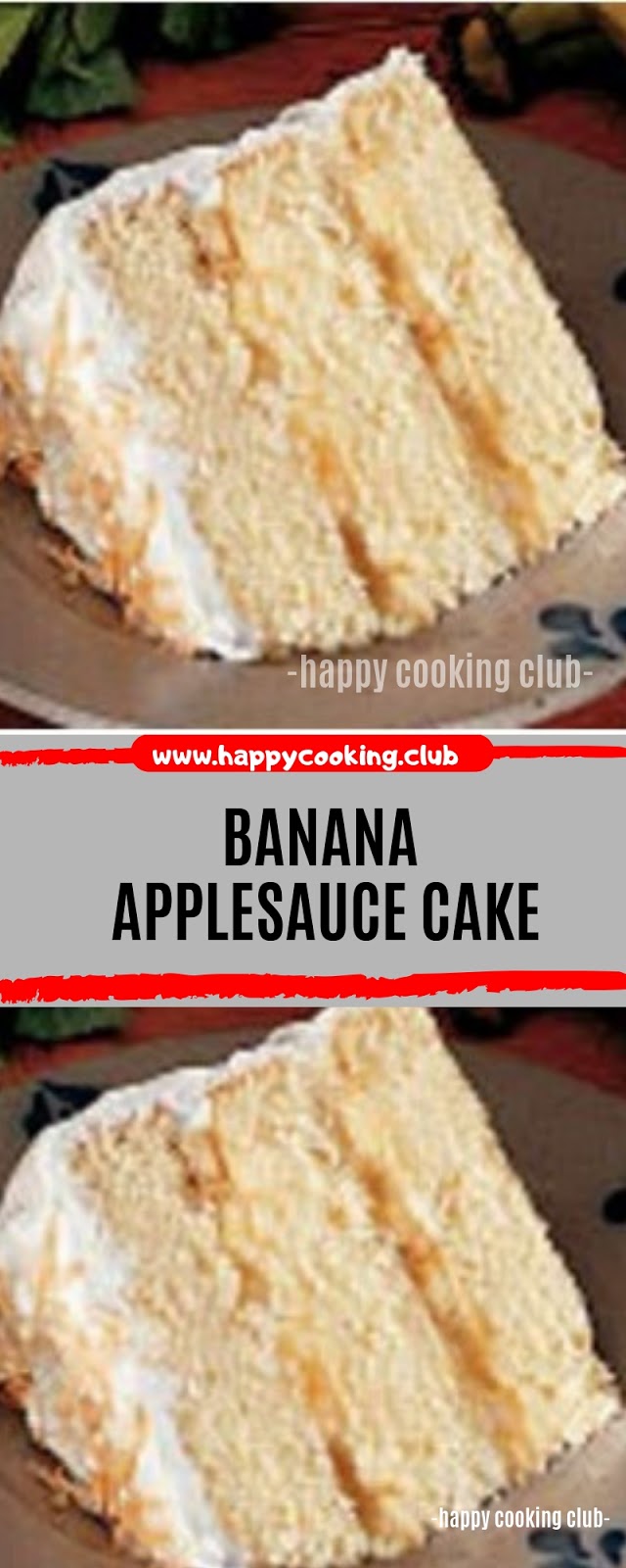 Banana Applesauce Cake