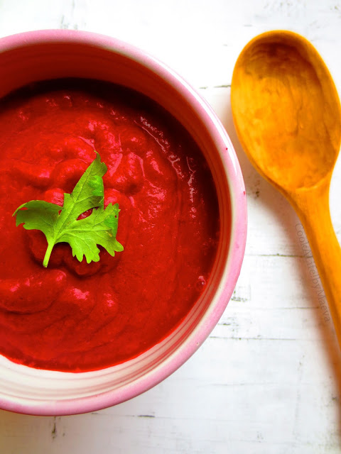 Soupe froide betteraves et framboises (option vegan) • Cook A Life! by Maeva