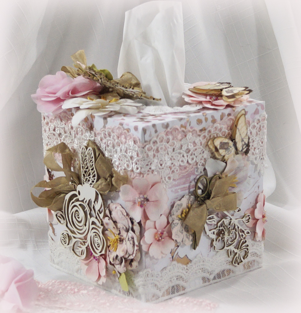 Reneabouquets: Prima Cherry Blossom Tissue box cover Reneabouquets ...