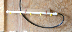 pvc water pipe system watering poultry gravity fed through chicken hose nipples coop wall bulkhead tap pecks meanwhile ranch drinking
