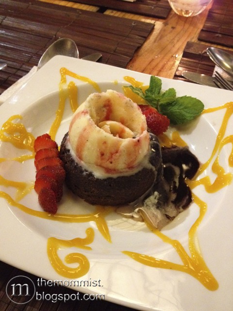 Cafe by the Ruins chocolate lava cake