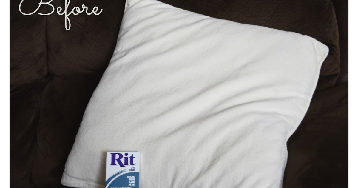 How to Dye a Pillow Adventures of a DIY Mom