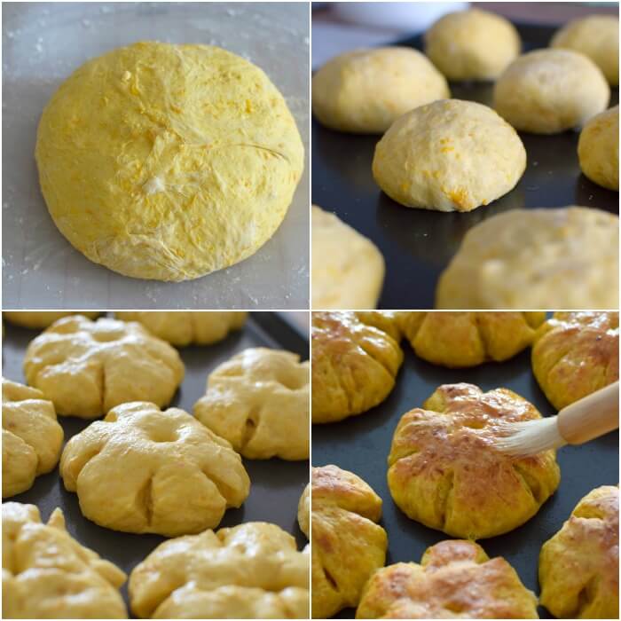 Proceso de elaboración del pan de calabaza, receta casera Proceso de elaboración del pan de calabaza, receta casera paso a paso