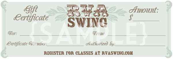 rva swing lindy hop and swing dance in richmond va gift how to make a gift certificate online