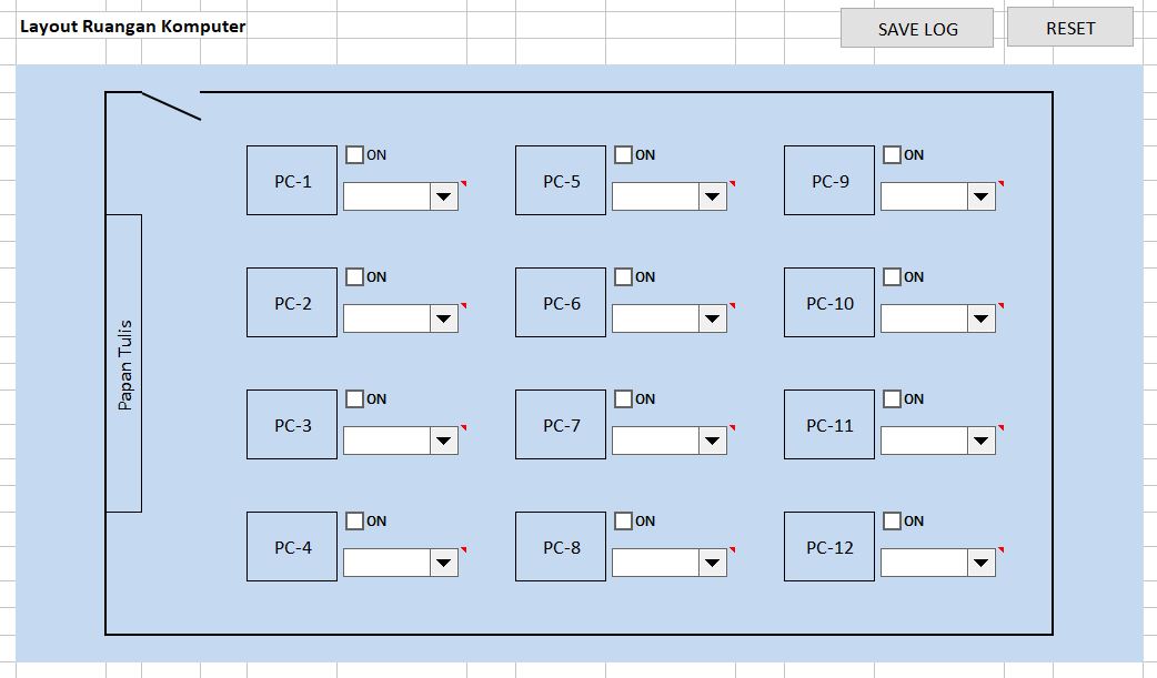 Excel Log & Chart Pemakaian PC HadiSCADA