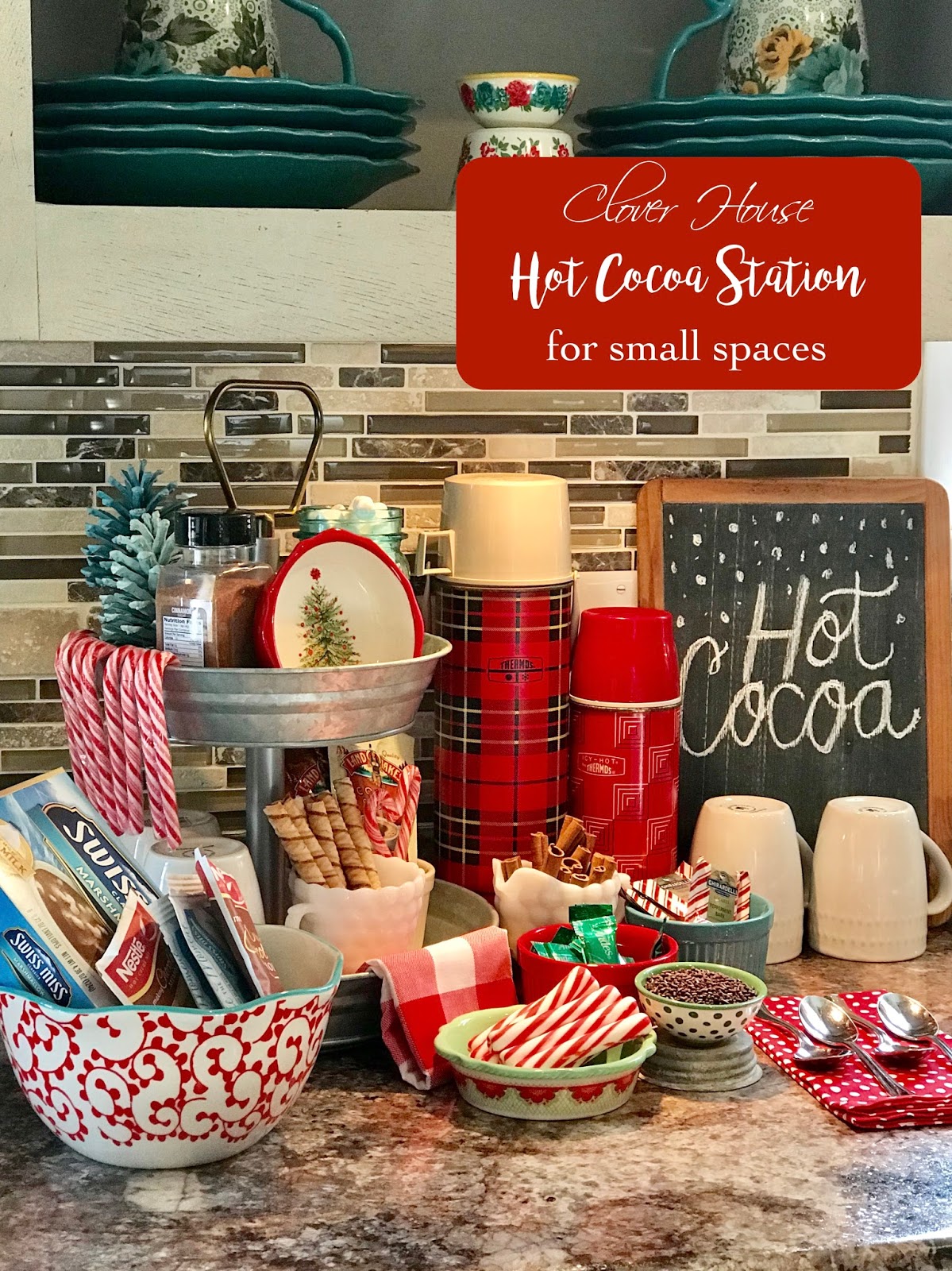 A hot cocoa bar for small spaces - Chalking Up Success!