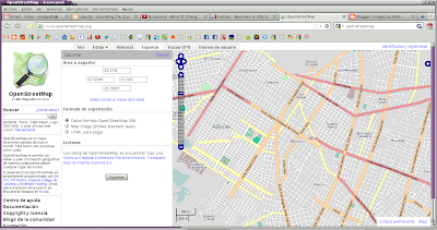 Imagen de cómo exportar datos de OpenStreetMap