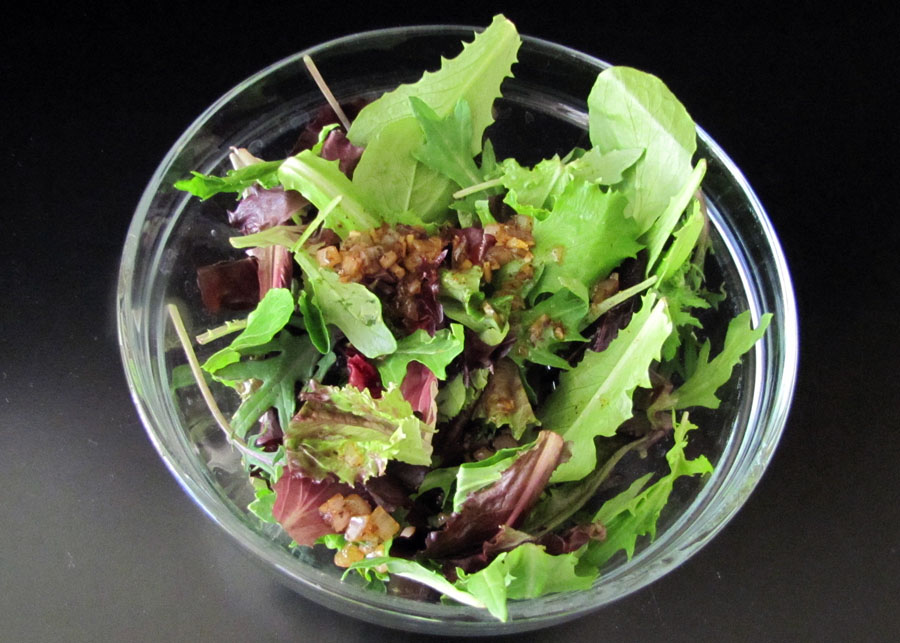 Smells Like Food in Here Southern Greens with Hot Bacon Vinaigrette