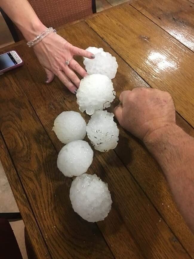 The Rarest Things We Have Ever Seen Captured In 17 Mind-Blowing Pictures - Hail in Alabama