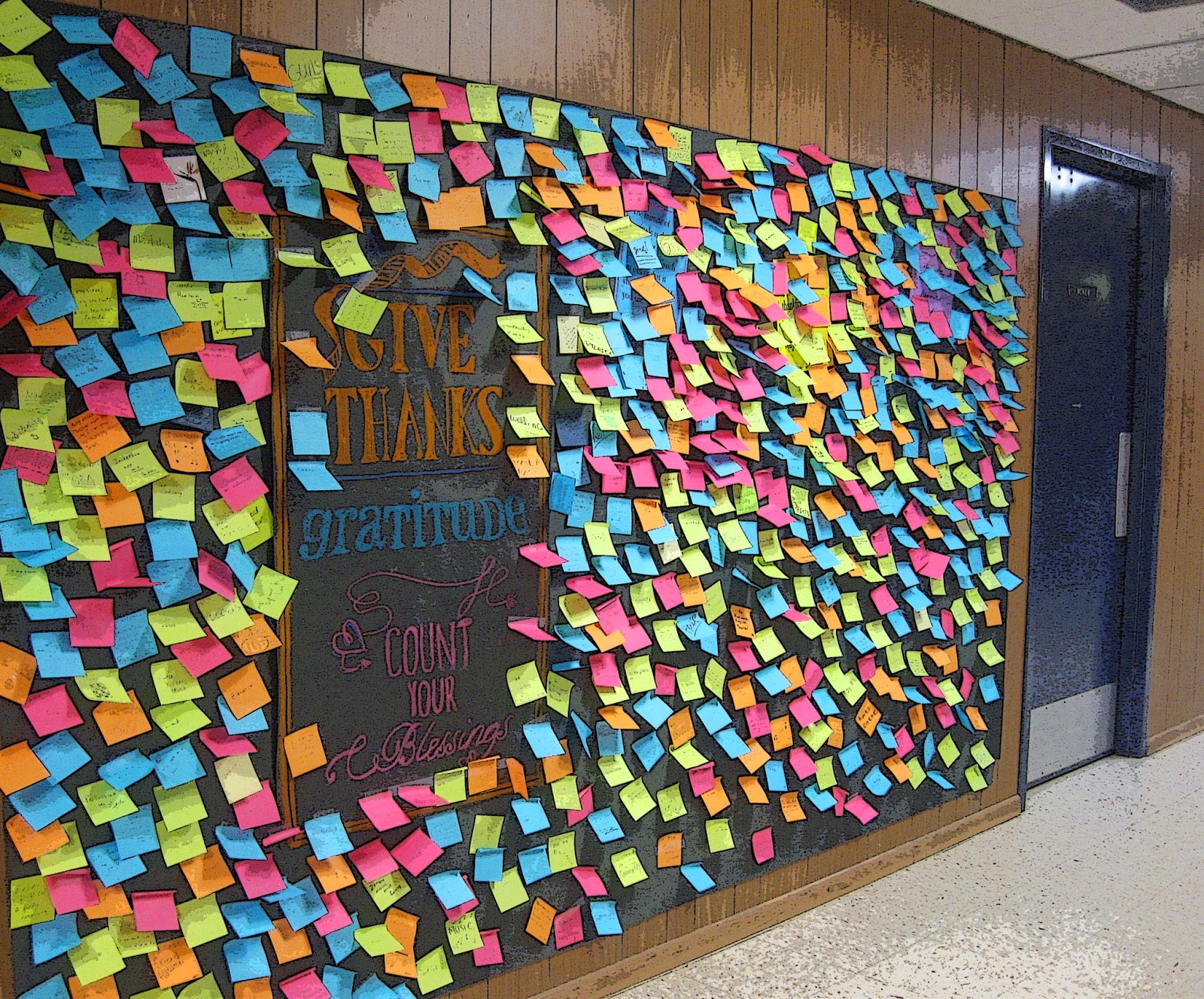 Keeping Up The Gratitude Wall