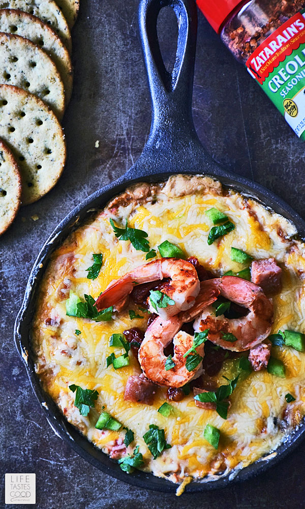 Skillet Jambalaya Dip made the list as one of our favorite dip recipes with cream cheese