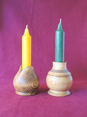 MADERA, TALLA Y TORNO: CANDELABROS