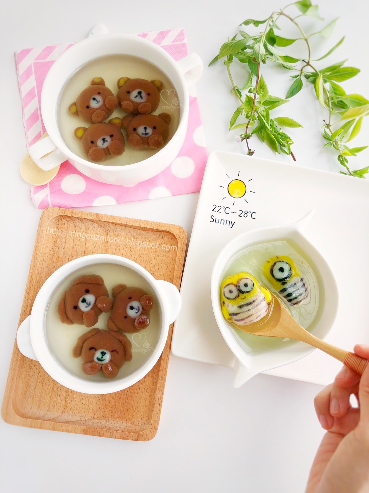 Miki S Food Archives Chocolate Bear Glutinous Rice Ball Aka Tang Yuan Peanut Black Sesame Filling å°çå·§ååèéº»è±çé¦æ±¤å