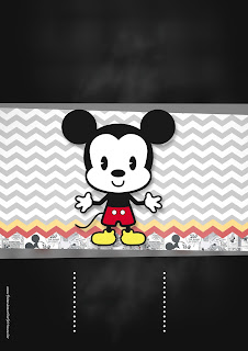 Mickey Vintage Bebé: Invitaciones para Imprimir Gratis. Mickey Vintage Bebé: Invitaciones para Imprimir Gratis.