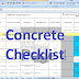 Checklist Concrete works Inspections in Excel