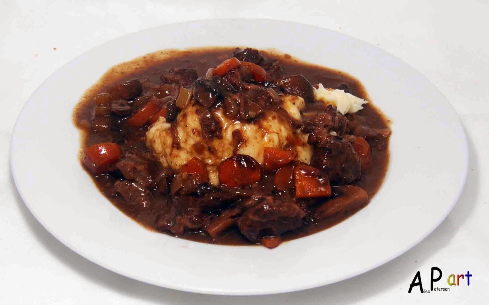 Alex the Contemporary Culinarian Beef Cheeks and Mushrooms in Red Wine