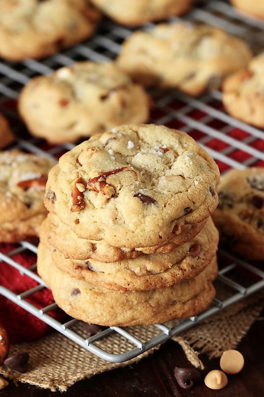 Pretzel ChocolatePeanut Butter Chip Cookies The Kitchen is My Playground