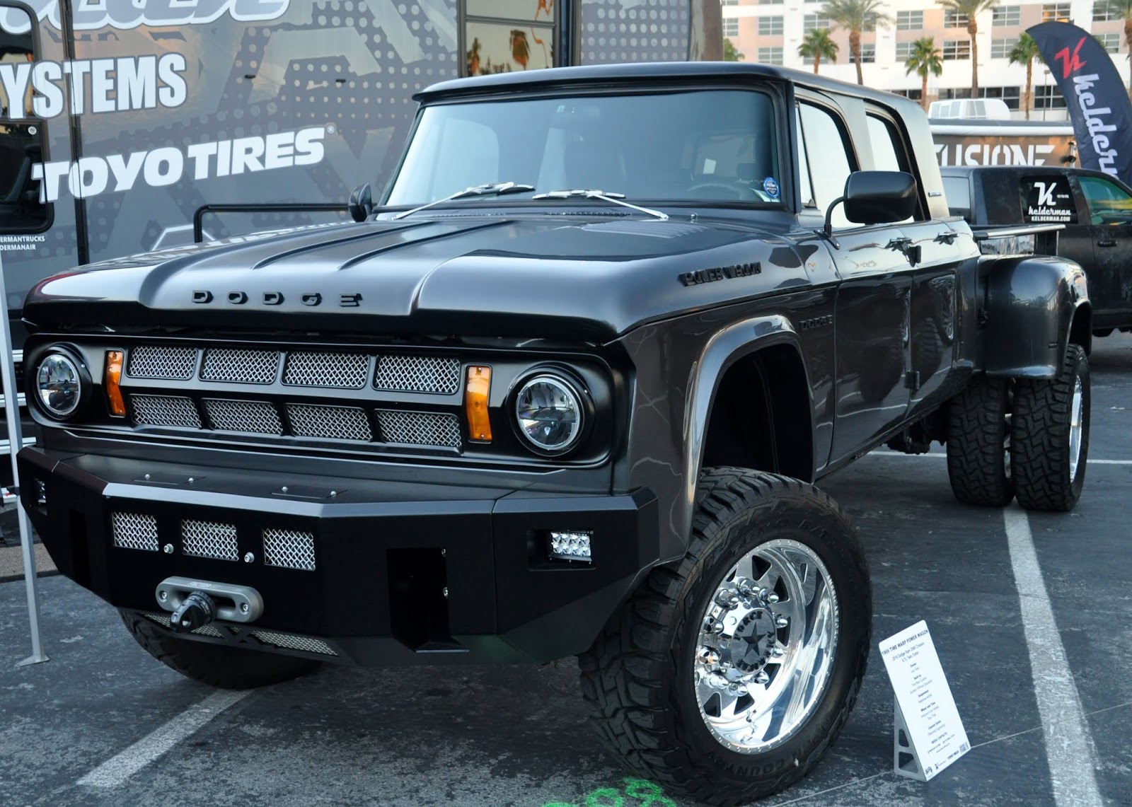 Just A Car Guy every year there are more cool old trucks at SEMA, but in the last couple of years the number of old Dodges is increasing pic